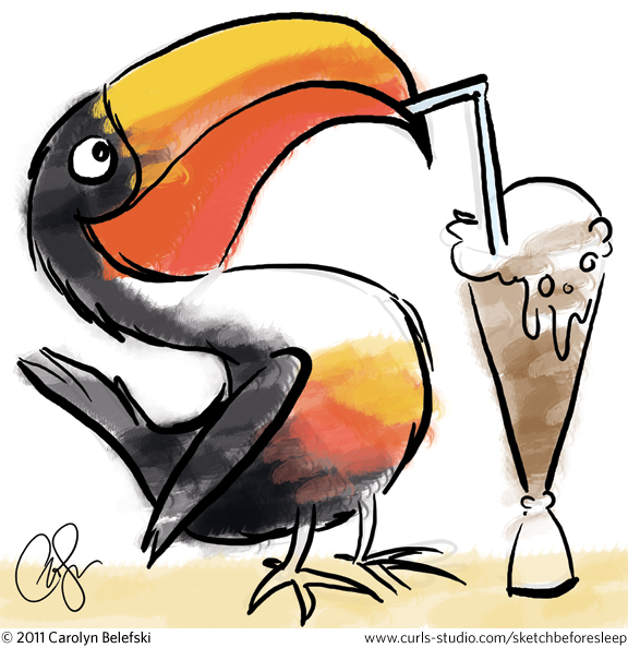 guinnessbirddrinkingrootbeerfloat_belefski
